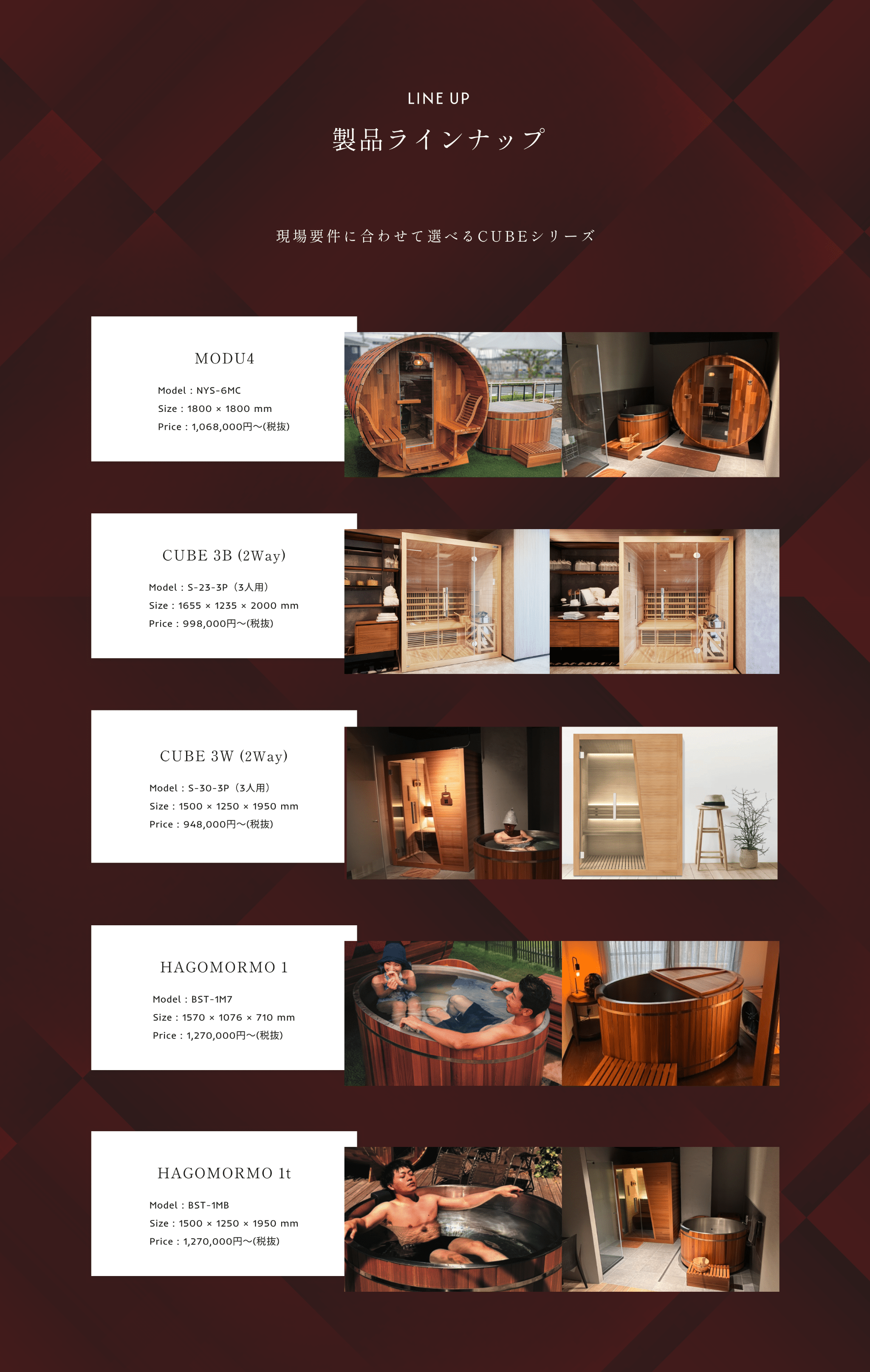 製品ラインナップ